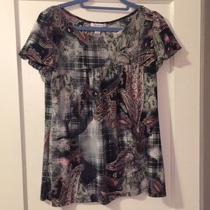 Patterned top size large from Dressbarn